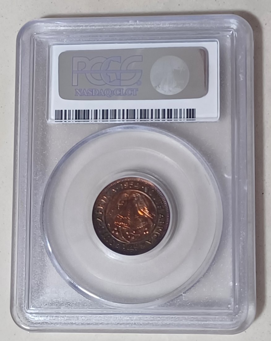  1954 South Africa PROOF Elizabeth II Quarter Penny 1/4P PCGS PF64RD MINTAGE 3,150 VERY RARE   