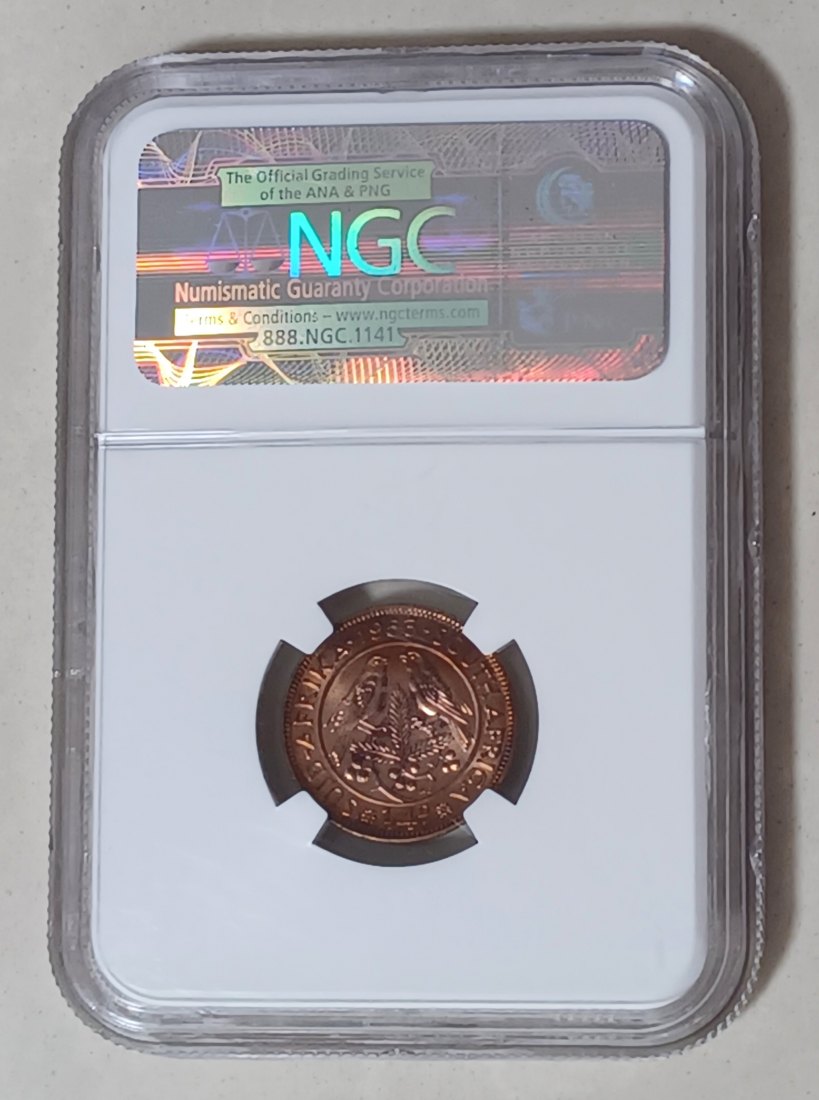  1953 South Africa PROOF Elizabeth II Quarter Penny 1/4P NGC PF64RD MINTAGE 5,000 VERY RARE   
