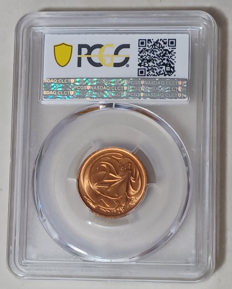  1984 Australia BU UNC Elizabeth II Lizard Two Cent 2c MS66RD 2ND FINEST GRADE   