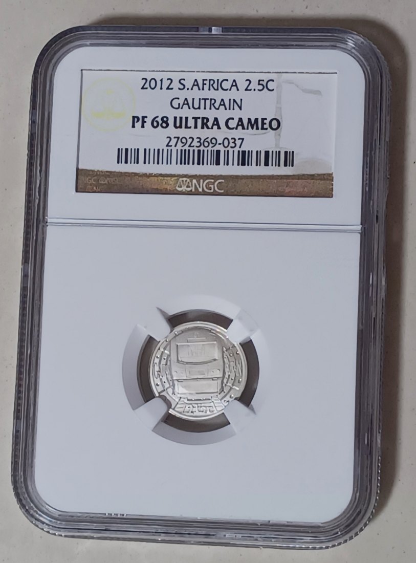 2012 South Africa PROOF Tickey 2.5c NGC PF68UC MINTAGE 685 EXTREMELY RARE