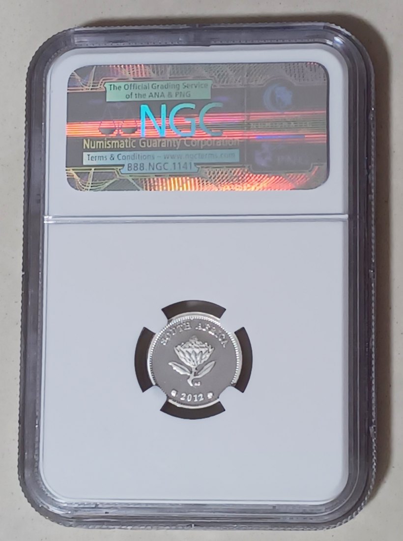  2012 South Africa PROOF Tickey 2.5c NGC PF68UC MINTAGE 685 EXTREMELY RARE   