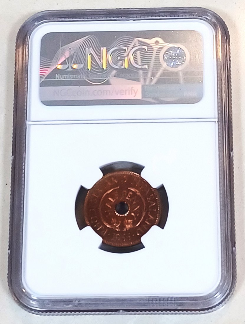  1955 Rhodesia & Nyasaland PROOF Elizabeth II Half Penny 1/2P NGC PF66RB 2ND HIGHEST MINTAGE 2,000   