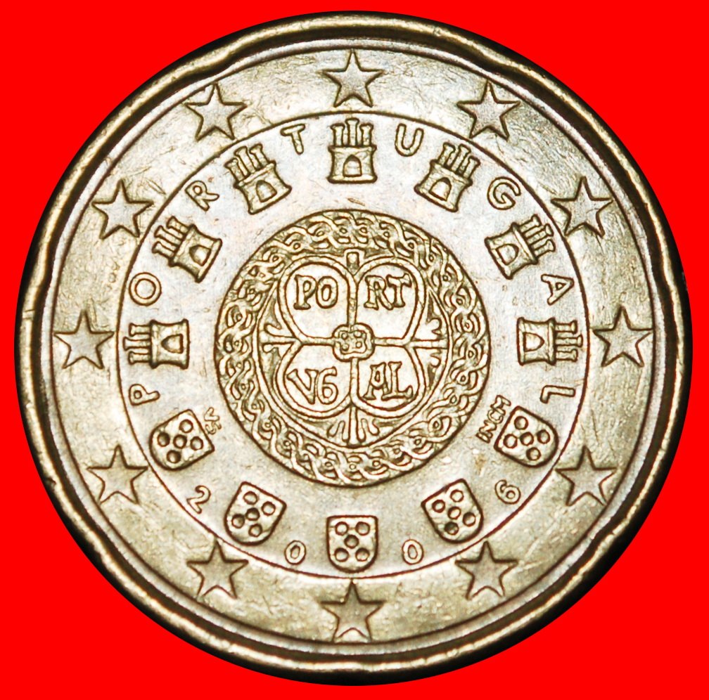  Ⰿ NORDISCHES GOLD (2002-2007): PORTUGAL ★ 20 EUROCENT 2006! GERADE VERÖFFENTLICHT!★OHNE VORBEHALT!   