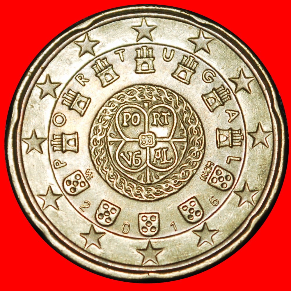  Ⰿ NORDISCHES GOLD (2008-2025): PORTUGAL ★ 20 EUROCENT 2016! GERADE VERÖFFENTLICHT! ★OHNE VORBEHALT!   