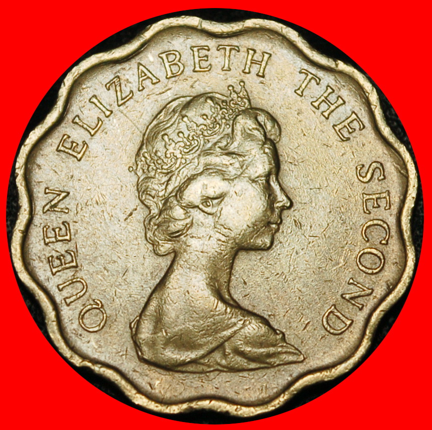  Ⰿ GROSSBRITANNIEN (1975-1983): HONGKONG CHINA★20 CENT 1975! ELISABETH II. 1953-2022★OHNE VORBEHALT!   