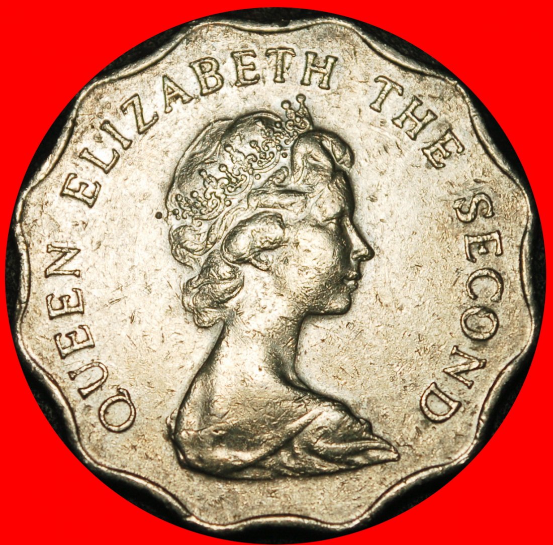  Ⰿ GROSSBRITANNIEN (1975-1992): HONGKONG CHINA★2 DOLLAR 1980! ELISABETH II. 1953-2022★OHNE VORBEHALT!   