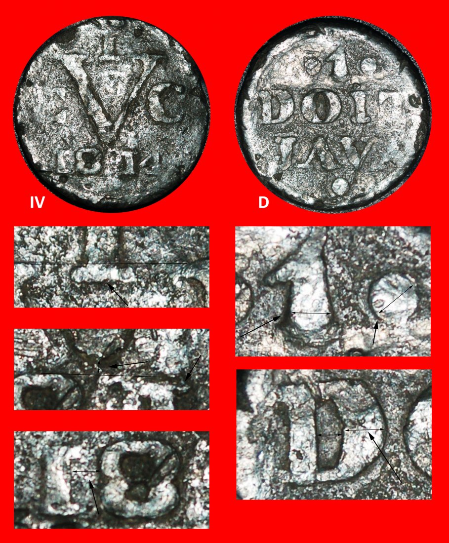 Ⰿ GREAT BRITAIN (1813-1814): JAVA INDONESIA NETHERLANDS EAST INDIES★ DUIT 1814★LOW START★NO RESERVE!