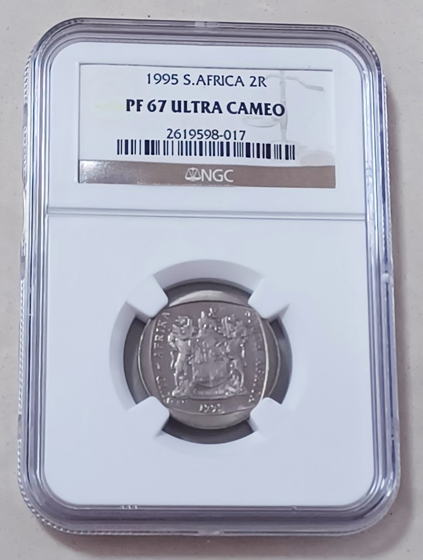1995 South Africa PROOF Kudu Two Rand R2 NGC PF67UC Mintage 5,816 VERY RARE