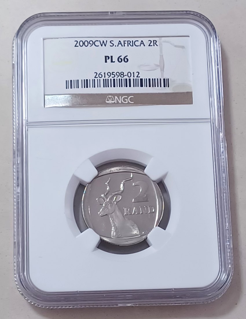  2009 South Africa PROOFLIKE OOM PAUL MINT CW Kudu Two Rand R2 NGC PL66 Mintage 1,976 VERY RARE   