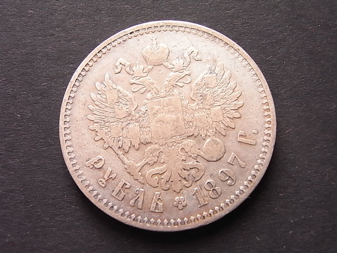  Russland 1 Rubel 1897 s   