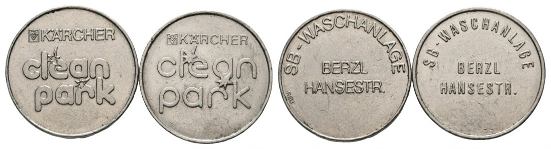  Bayern, Amberg, SB-Waschanlage Berzl Hansastr., Marken (2 Stück); Menzel 522   