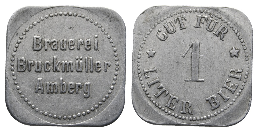  Bayern, Amberg, Brauerei Bruckmüller, Biermarke; Menzel 481.1   