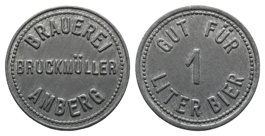  Bayern, Amberg, Brauerei Bruckmüller, Biermarke; Menzel -   