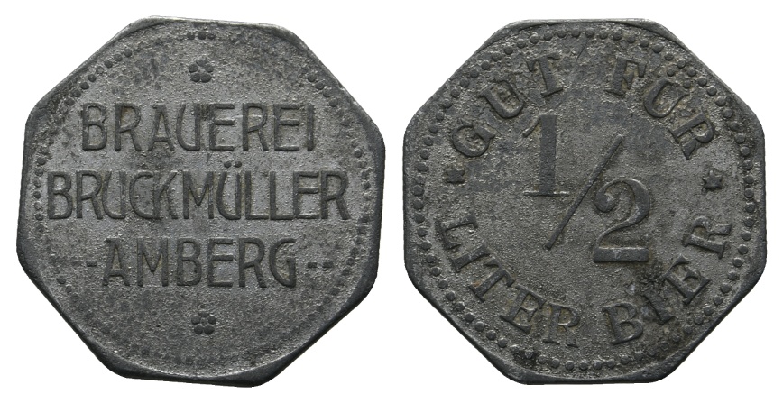  Bayern, Amberg, Brauerei Bruckmüller, Biermarke; Menzel -   