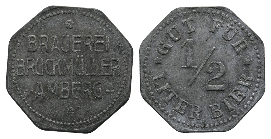  Bayern, Amberg, Brauerei Bruckmüller, Biermarke; Menzel -   