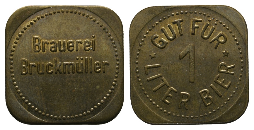  Bayern, Amberg, Brauerei Bruckmüller, Biermarke; Menzel -   