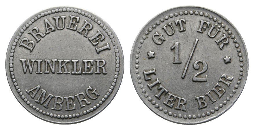  Bayern, Amberg, Brauerei Winkler, Biermarke; Menzel 485.2   