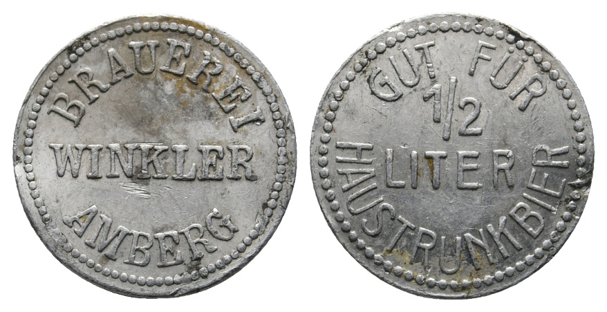  Bayern, Amberg, Brauerei Winkler, Marke (Haustrunk); Menzel 485.3   