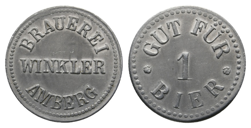  Bayern, Amberg, Brauerei Winkler, Biermarke; Menzel 485.4   