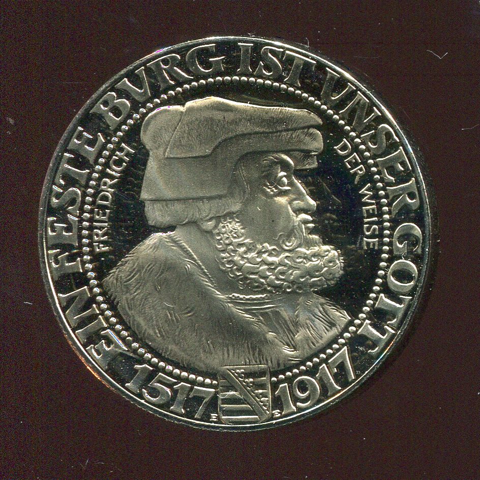  Kaiserreich Sachsen Friedrich der Große 3 Mark von 2003 in PP   