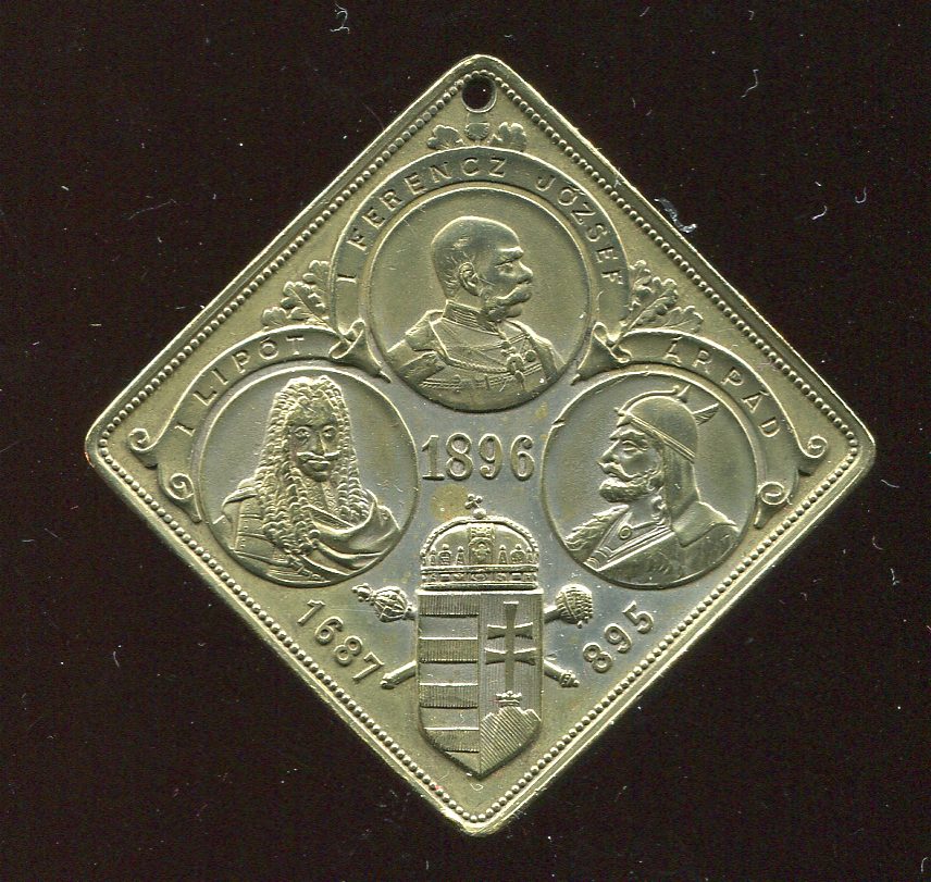 Ungarn 1896 ob Münze oder Medaille oder nur eine Platte??