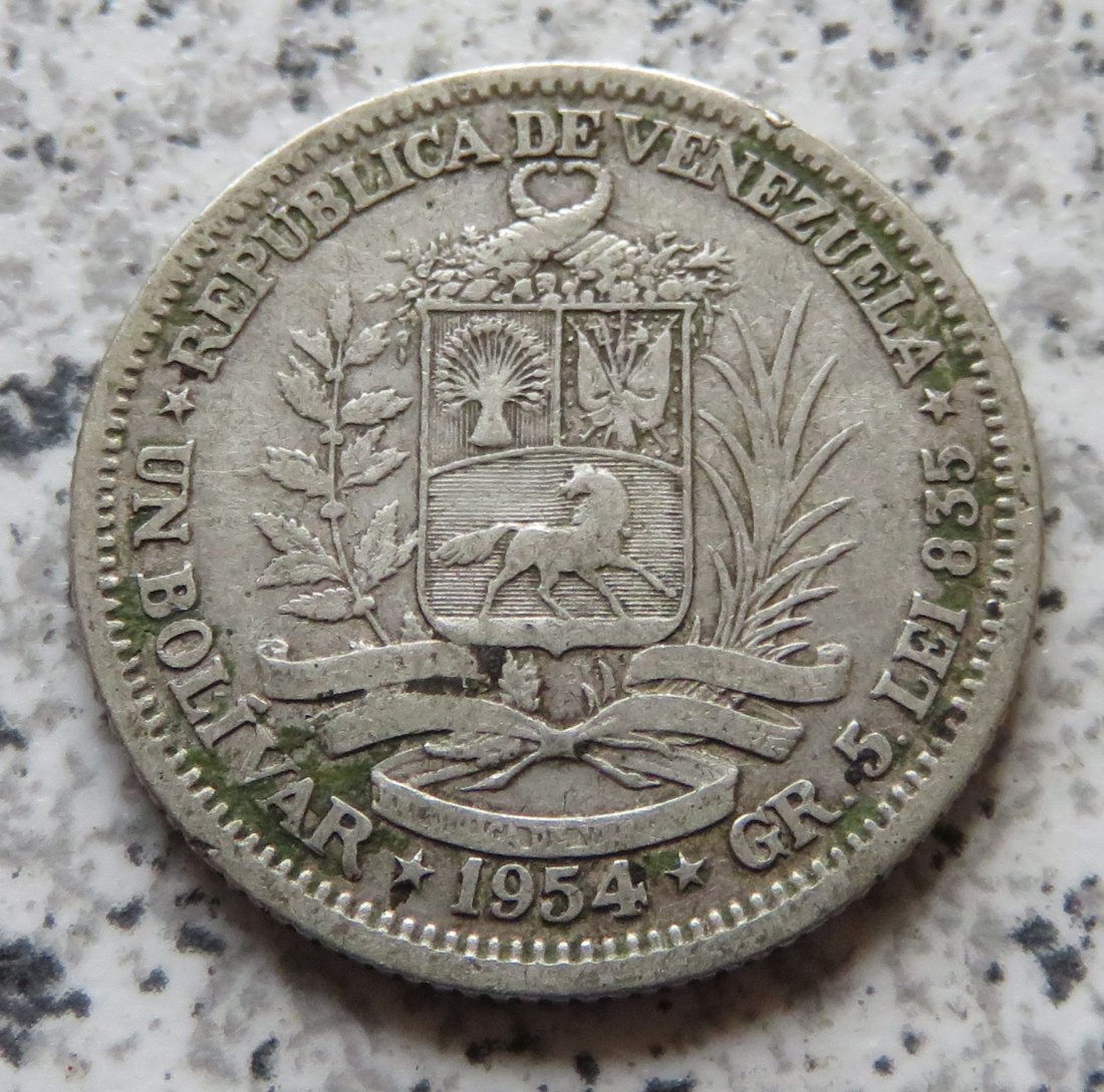  Venezuela 1 Bolivar 1954   