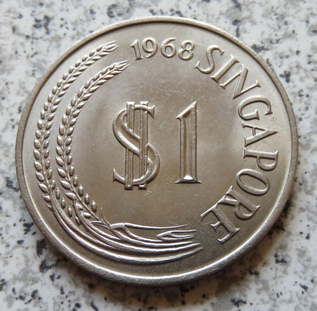  Singapur 1 Dollar 1968   