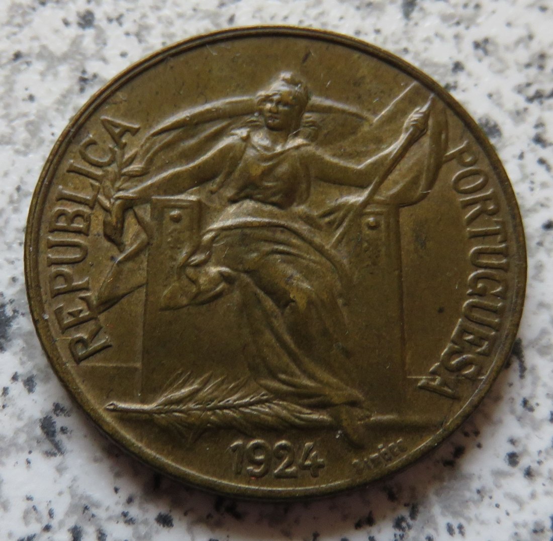 Portugal 1 Escudo 1924   