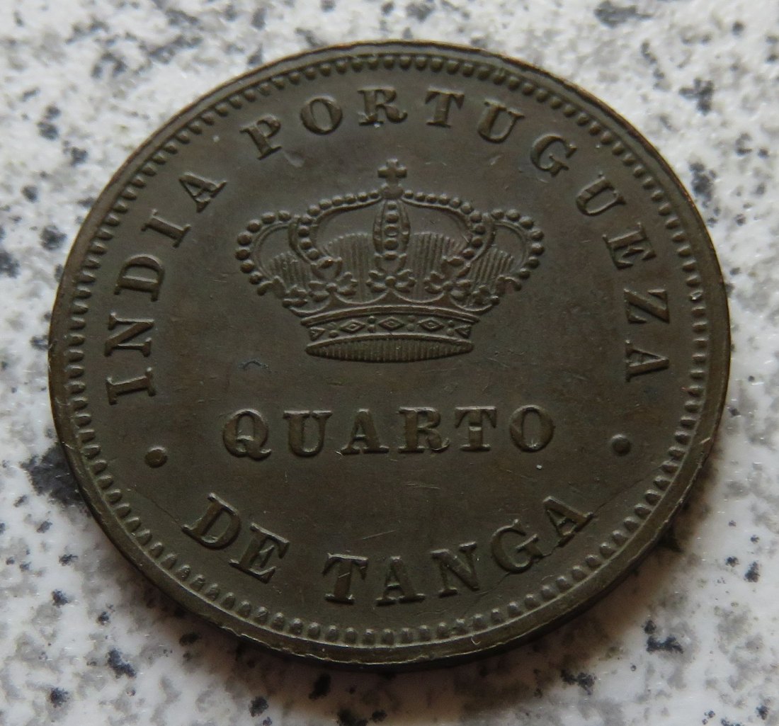  Portugiesisch Indien 1/4 Tanga 1881 / Quatro de Tanga 1881   