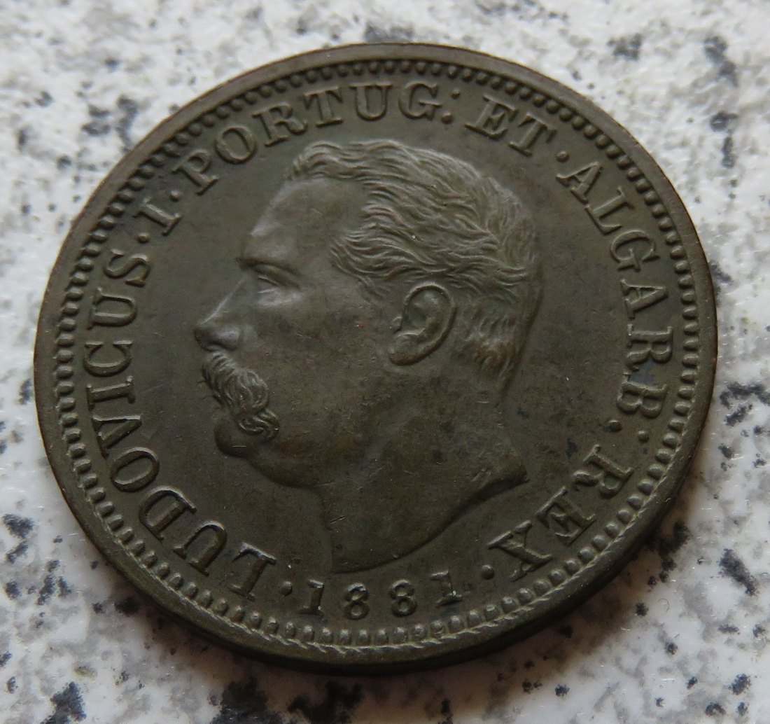  Portugiesisch Indien 1/4 Tanga 1881 / Quatro de Tanga 1881   