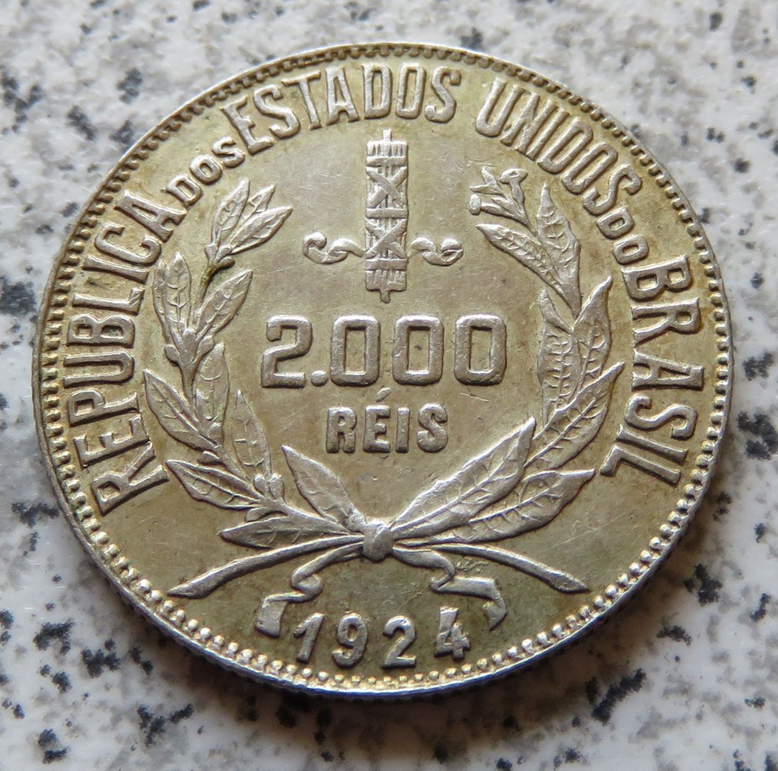  Brasilien 2000 Reis 1924   