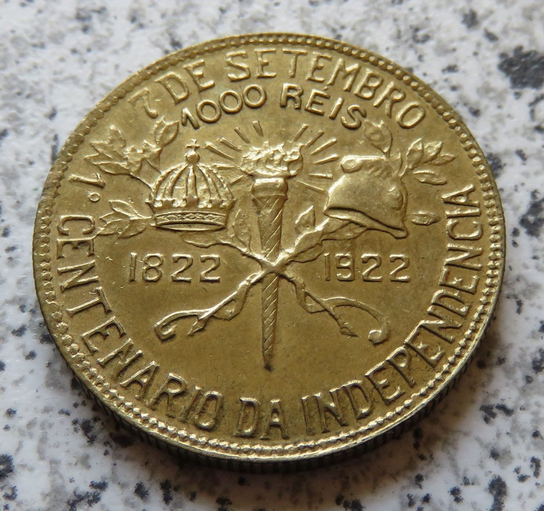  Brasilien 1000 Reis 1922   