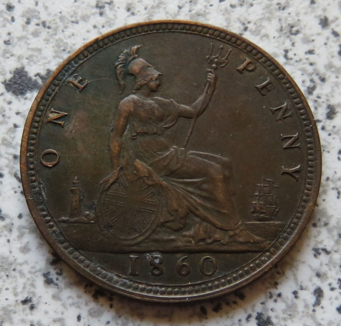  Großbritannien 1 Penny 1860   