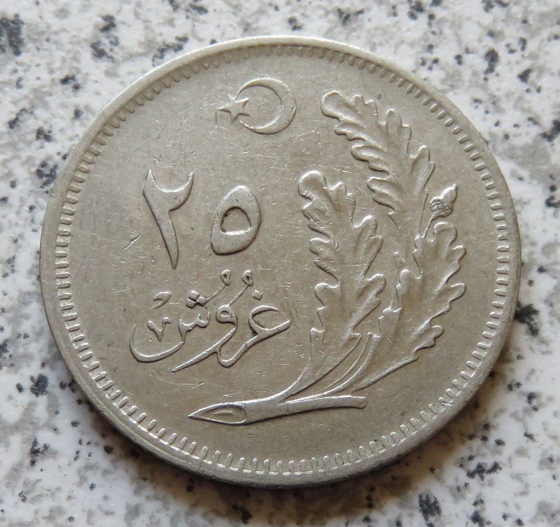  Türkei 25 Kurus AH1341 / 25 Kurus 1925   