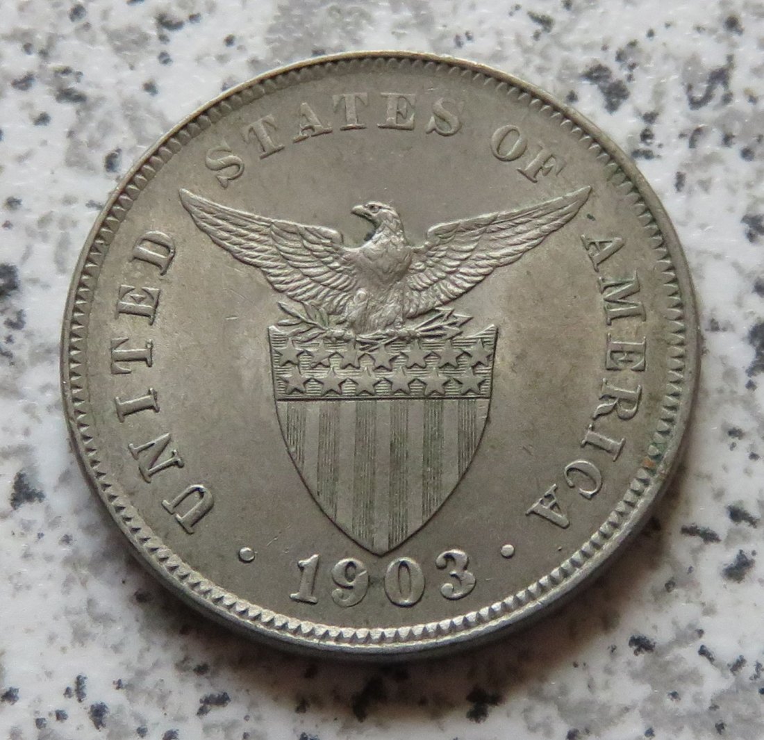  US-Kolonie Philippinen 5 Centavos 1903   