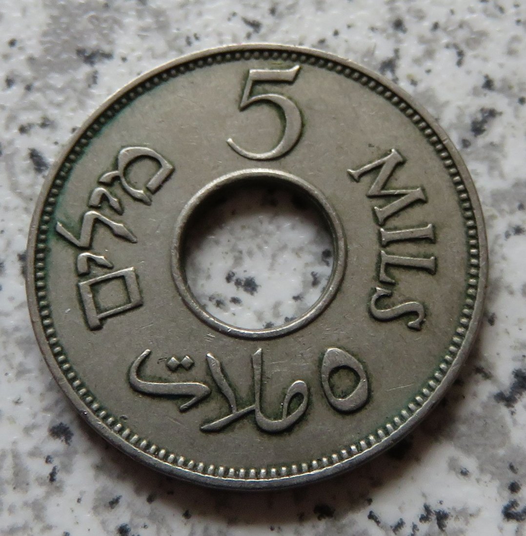  Palästina 5 Mils 1935   