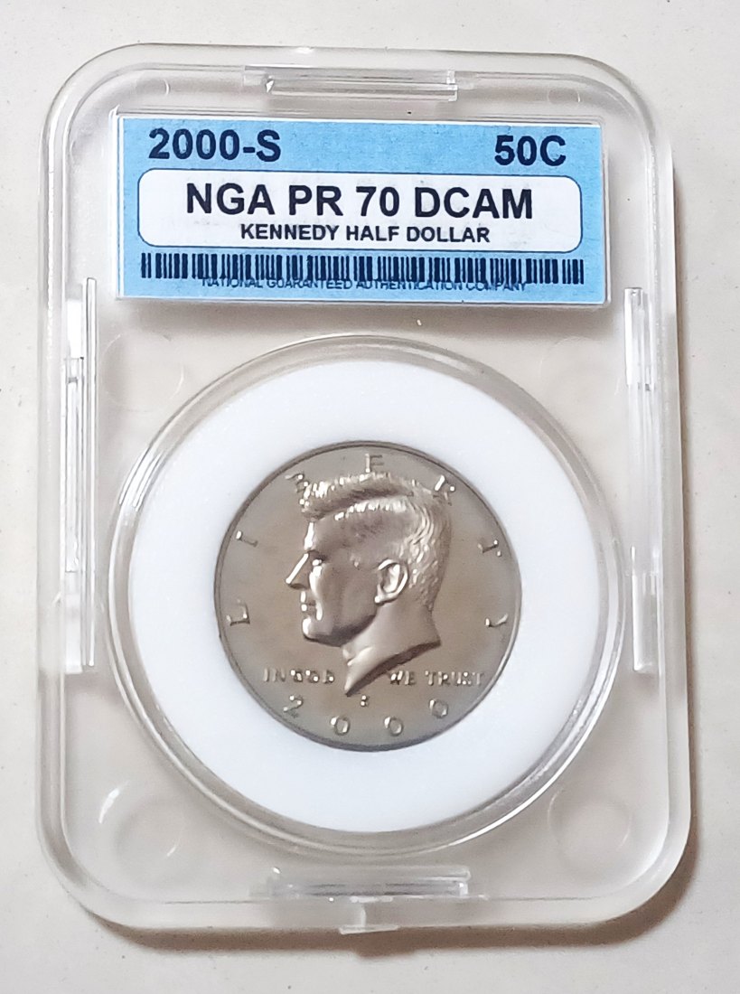 2000 CLAD PROOF United States Kennedy Half Dollar 50c 2000S NGAC PR70DCAM