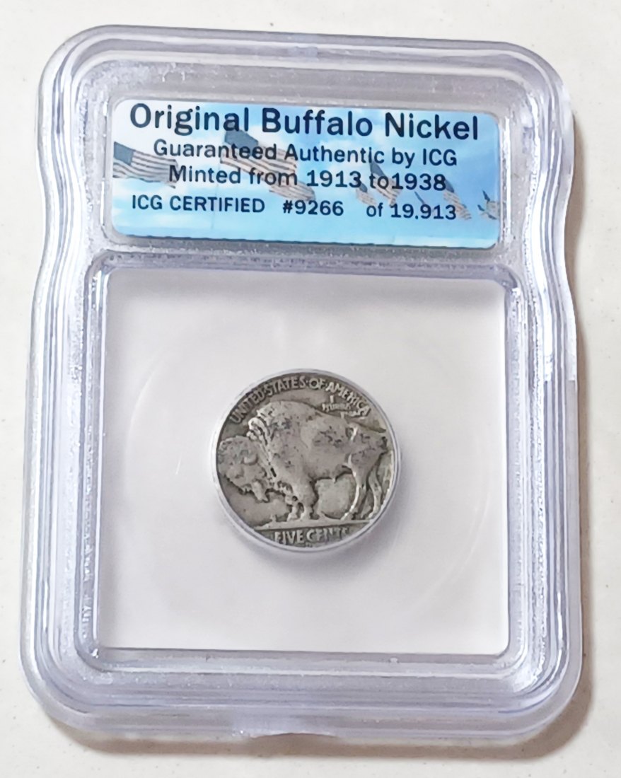  1937-D United States Buffalo Nickel Five Cents 5C ICG Guaranteed Authentic   