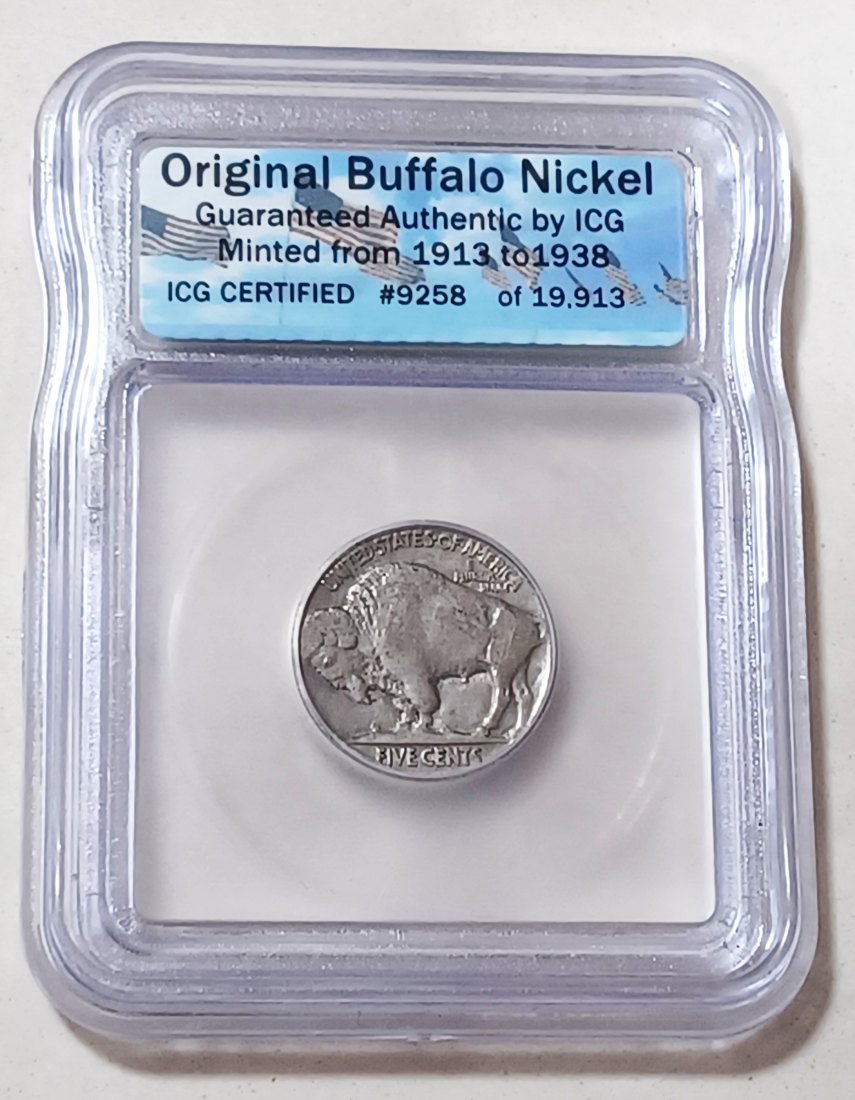 1929 United States Buffalo Nickel Five Cents 5C ICG Guaranteed Authentic