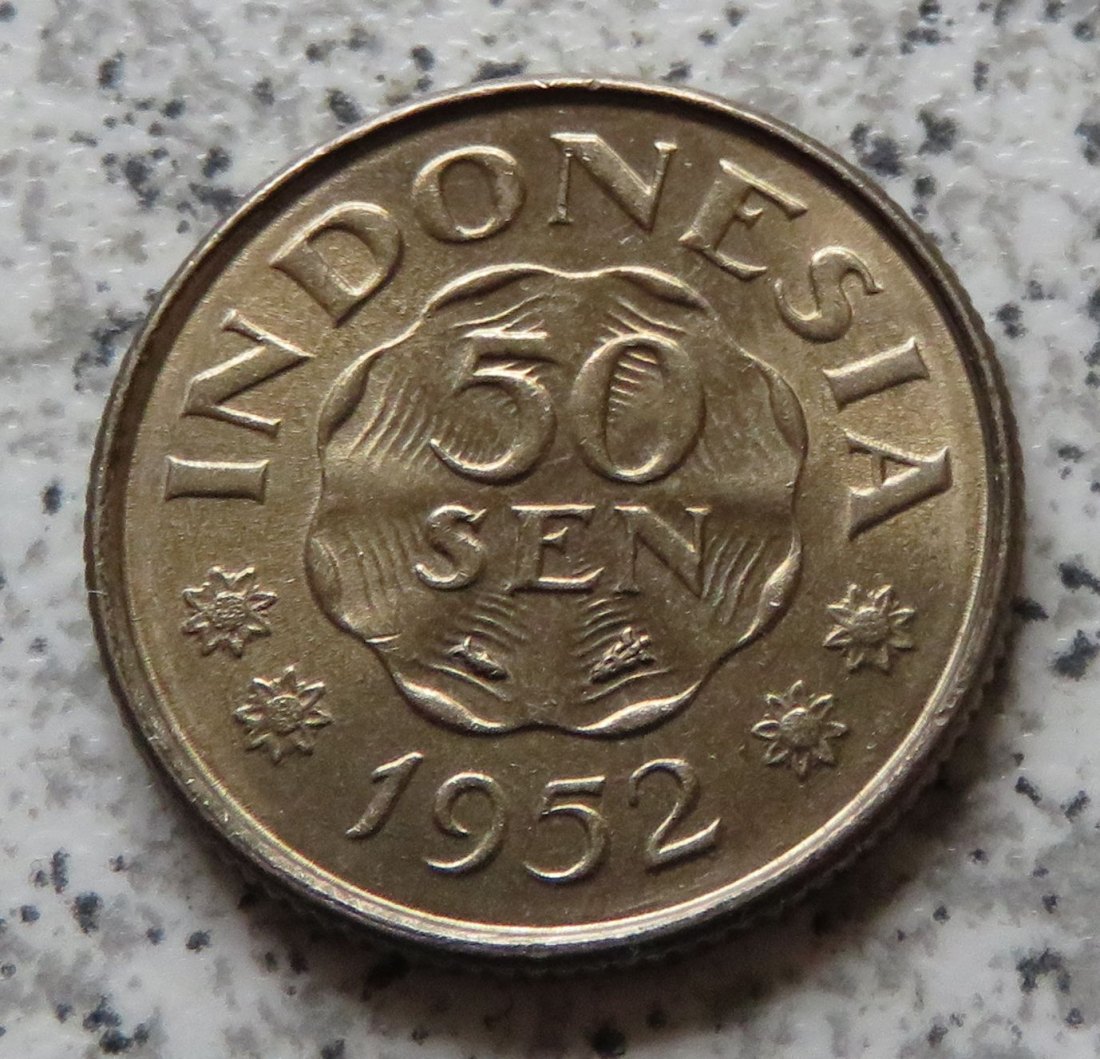  Indonesien 50 Sen 1952   