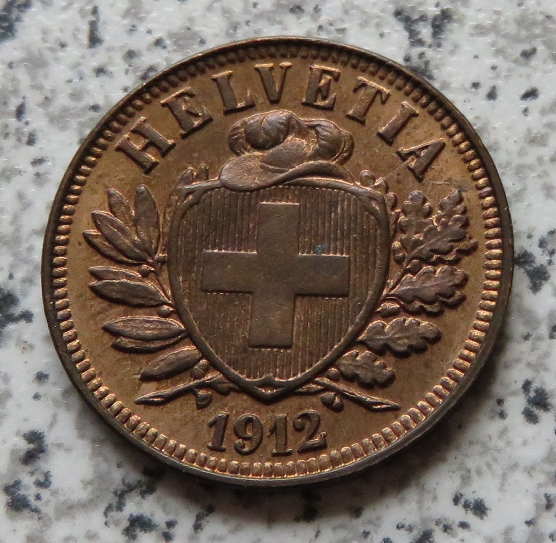  Schweiz 2 Rappen 1912   