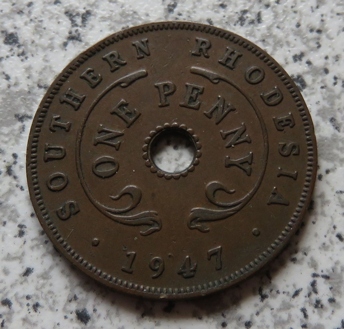  Südrhodesien 1 Penny 1947   