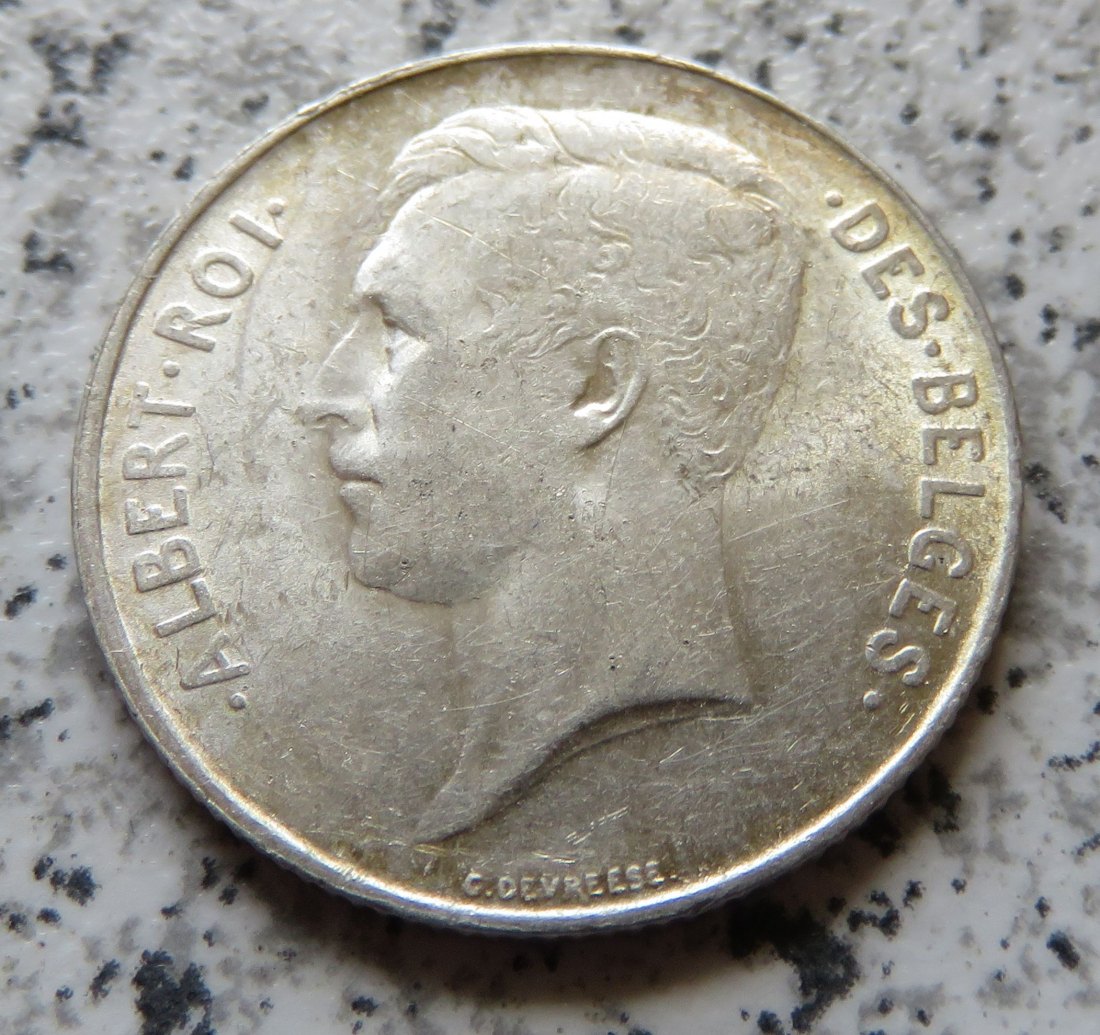  Belgien 1 Franc 1914 französisch   
