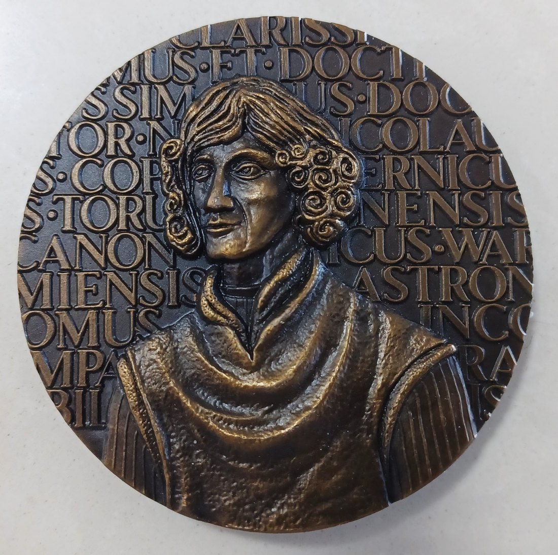  Poland. 1973 Extra Large 68mm 146g Bronze Nicolau Copernico Astronomer Mathematician Medal   