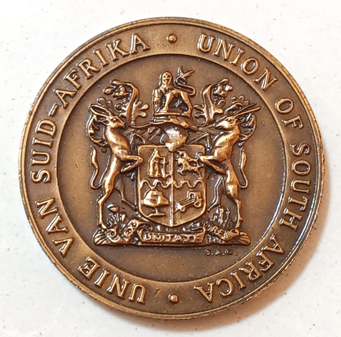 1939-1945 Union of South Africa WW2 Victory Celebrations Bronze Medal 31,8mm 14,9g