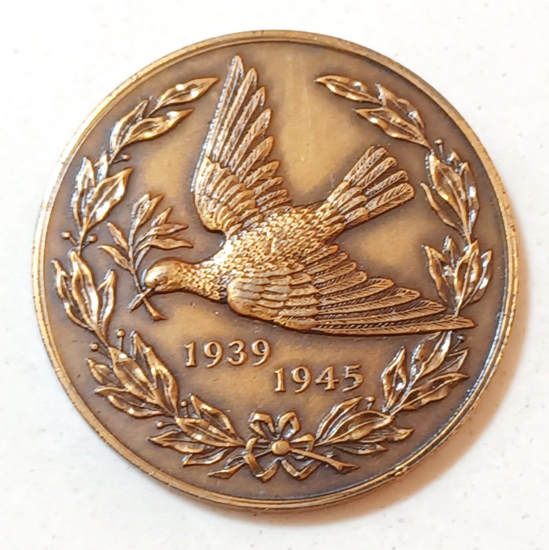  1939-1945 Union of South Africa WW2 Victory Celebrations Bronze Medal 31,8mm 14,9g   