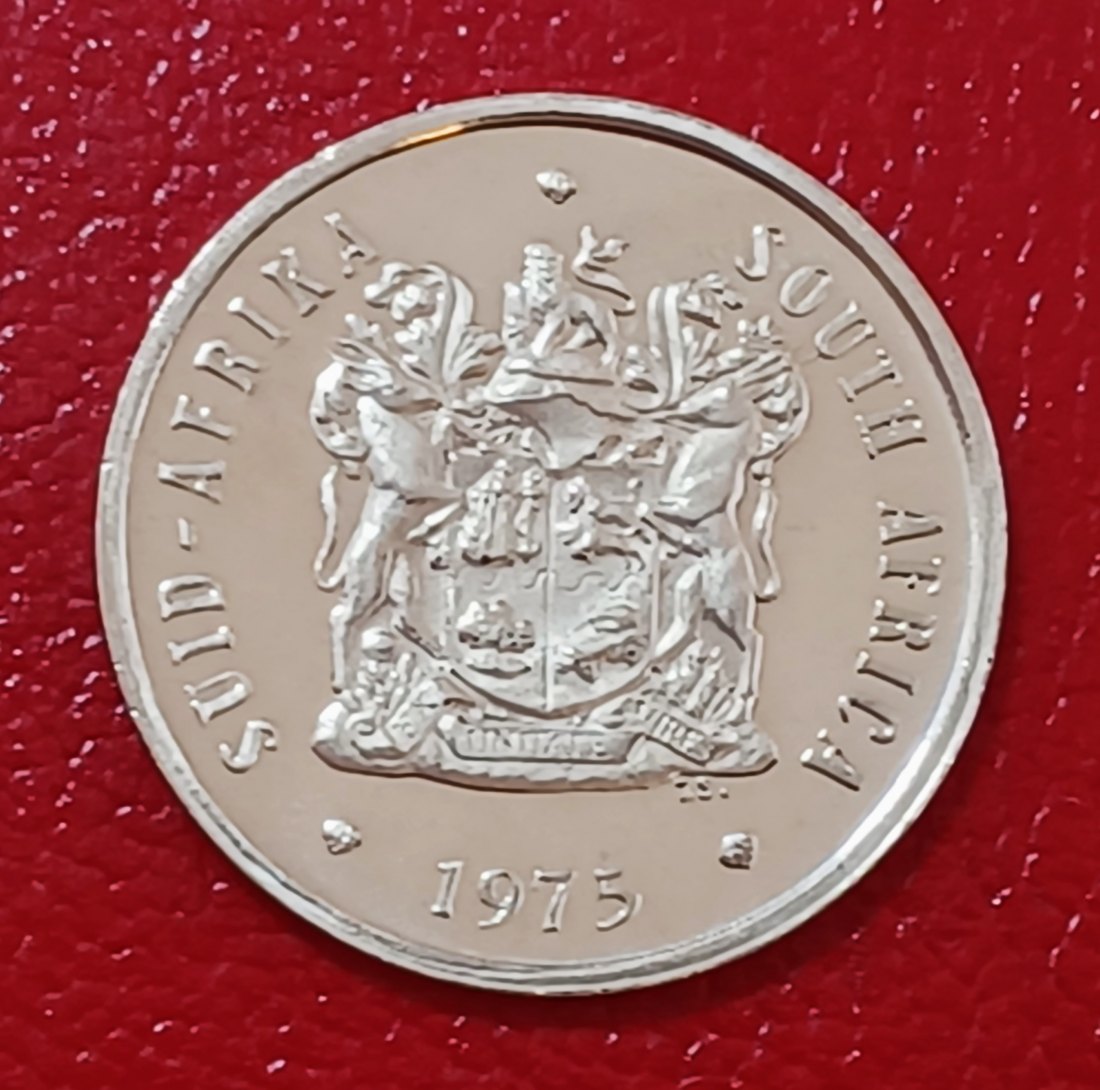  1975 South Africa Proof African Protea Twenty Cent 20c Mintage 18,000   