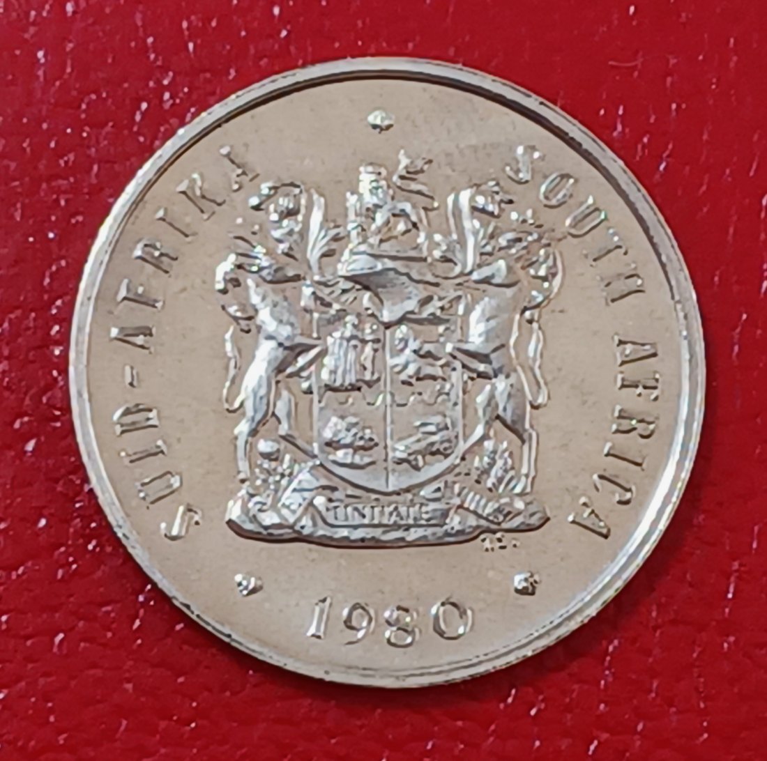  1980 South Africa Proof African Protea Twenty Cent 20c Mintage 15,000   
