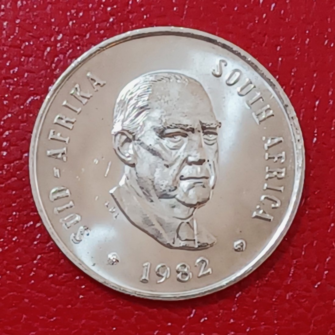  1982 South Africa Proof Vorster African Protea Twenty Cent 20c Mintage 12,000   