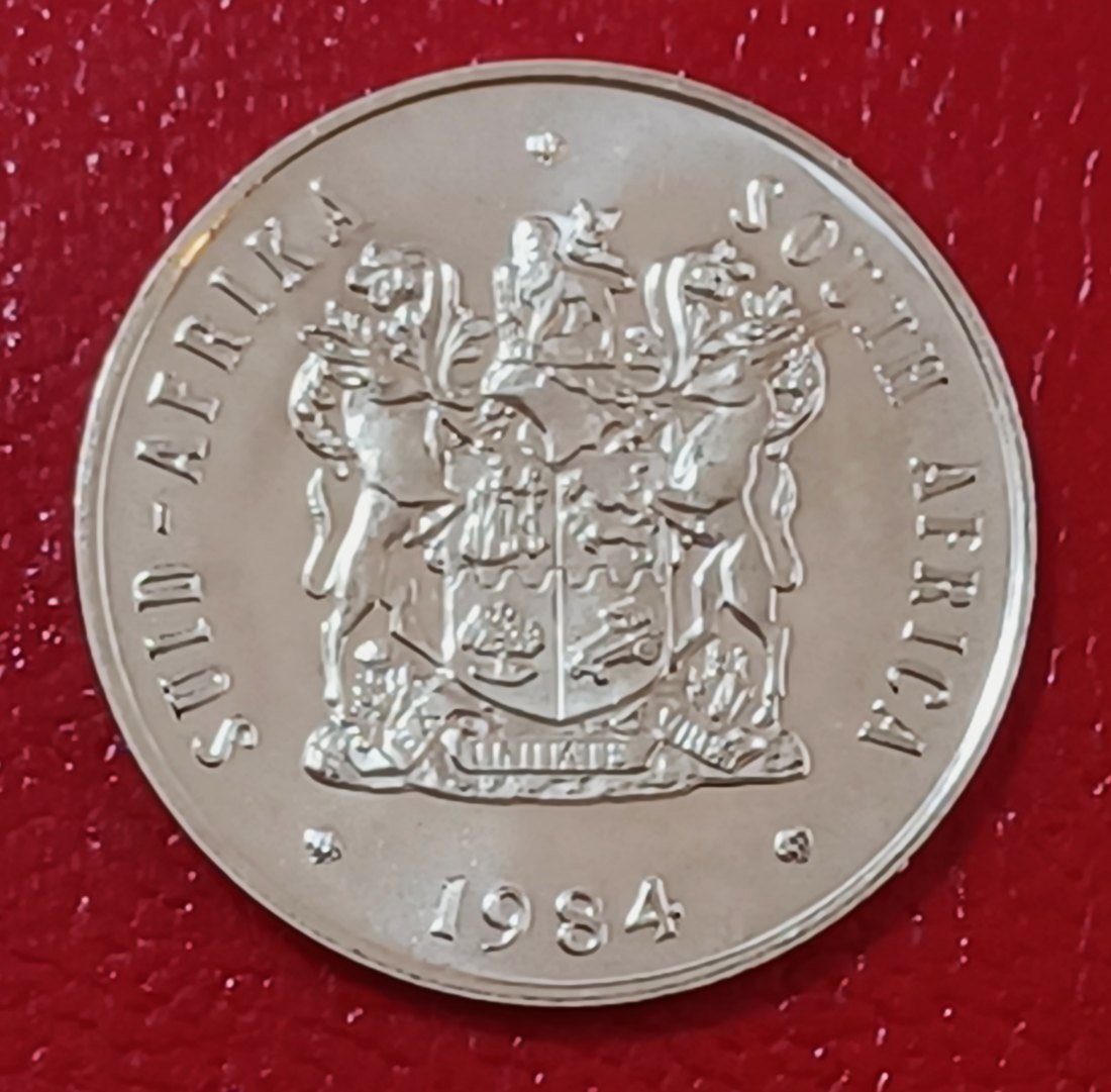  1984 South Africa Proof African Protea Twenty Cent 20c Mintage 11,000   